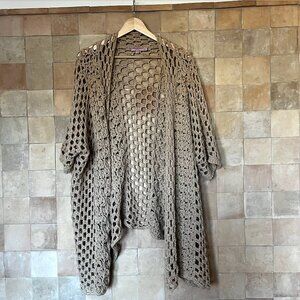 Calypso St. Barth OVERSIZED Crochet Wrap Cardigan - One Size
